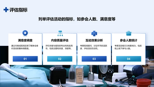 蓝色商务风医学讲座与科研报告通用PPT模板