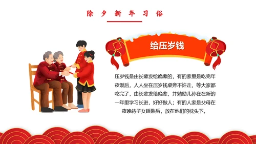 春节联欢晚会过年的习俗新年通用PPT模板