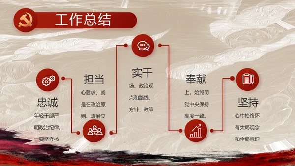 党支部党史学习教育工作总结动态PPT