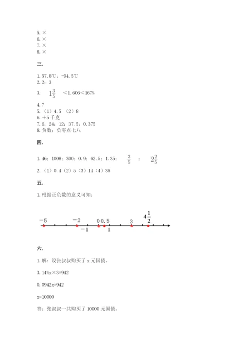 苏教版数学小升初模拟试卷附答案（满分必刷）.docx