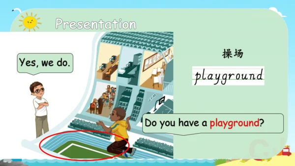 Unit1 My school Part BLet' learn 课件(共24张PPT)