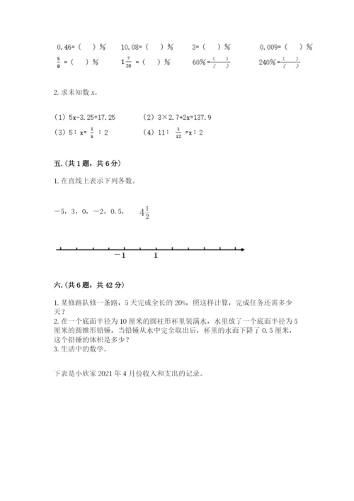青岛版六年级数学下册期末测试题及答案【典优】.docx