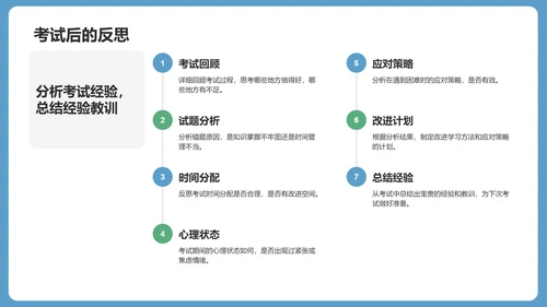蓝色小清新高考心理辅导讲座PPT模板