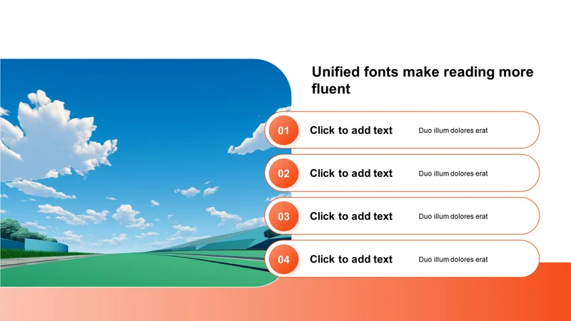 渐变含图片PPT列表