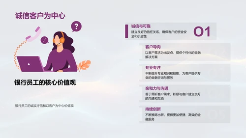 银行员工表彰与发展PPT模板