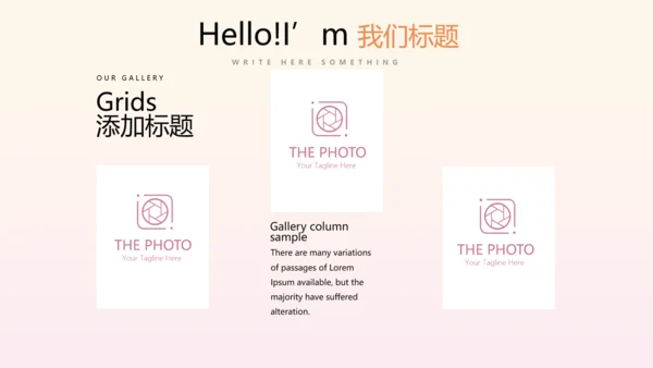 时尚渐变色公司产品介绍宣传通用PPT动态模板