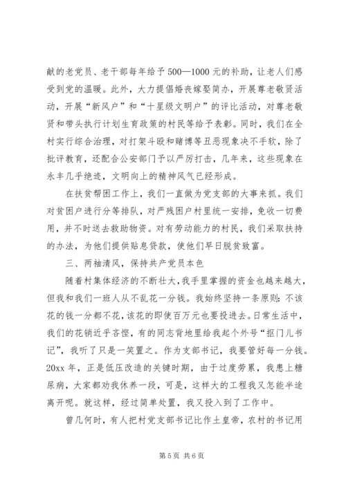 情系乡亲营造一方乐土（村党支部书记事迹材料）.docx