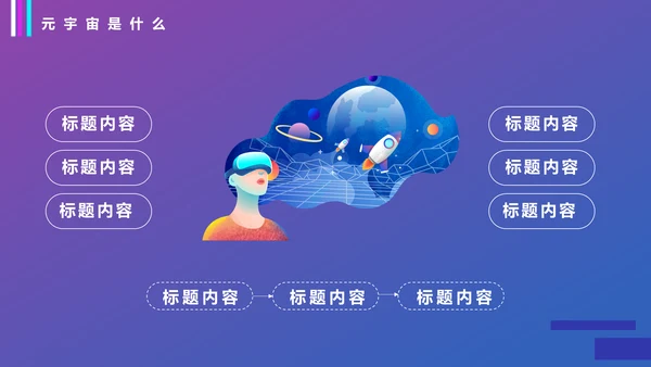 VR元宇宙科普通用PPT模板
