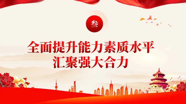 简约党课深化党建引领增强能力素质机关党建PPT