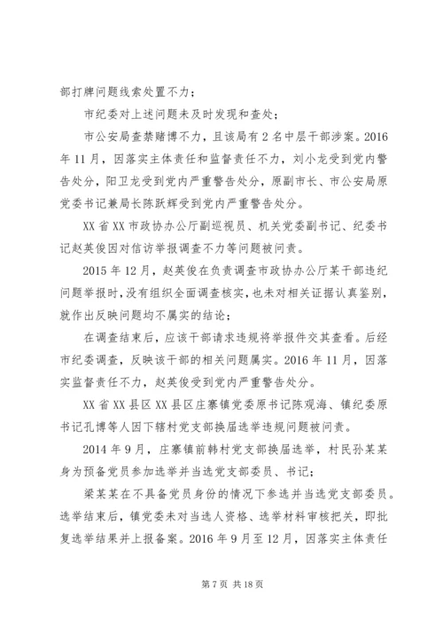 全面从严治党不力方面存在的问题从严治党不力具体表现.docx