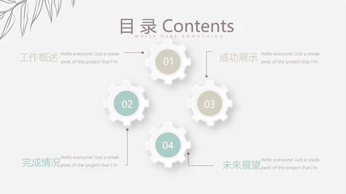 护士长年年终总结动态PPT模板