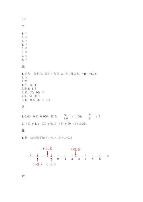 苏教版小升初数学模拟试卷及答案（夺冠系列）.docx