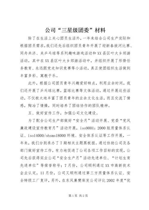 公司“三星级团委”材料 (2).docx