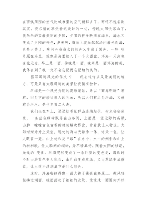 描写洱海风光的作文.docx