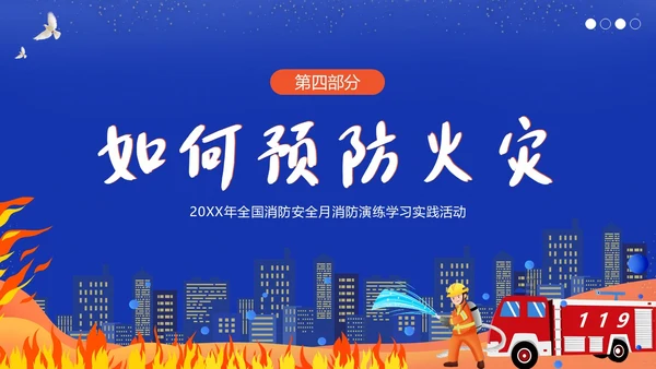 11月全国消防月11月9日全国消防日消防演练培训PPT课件