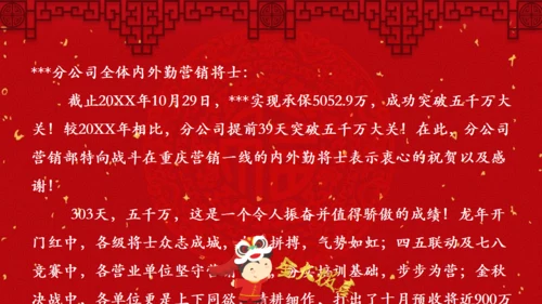 喜庆喜报贺报通用PPT模版