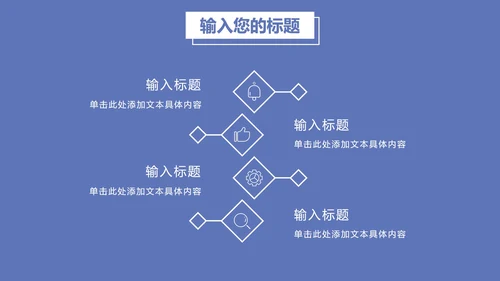 蓝色简约大气总结汇报PPT模板