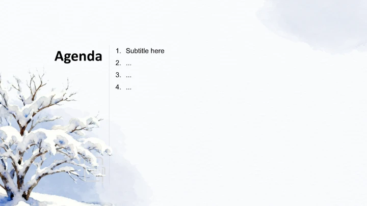 二十四节气小寒PPT主题