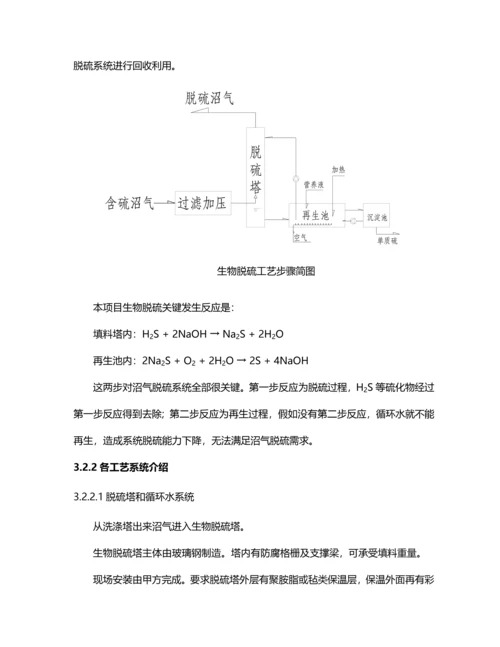 沼气脱硫预处理专项方案.docx