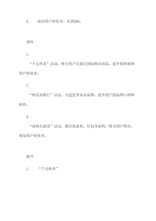 淘宝国际超市活动方案