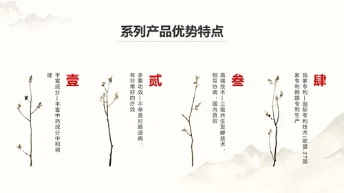中国风中医药医疗保健产品介绍