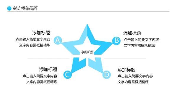 蓝色简约风企业宣传公司简介商务PPT模板