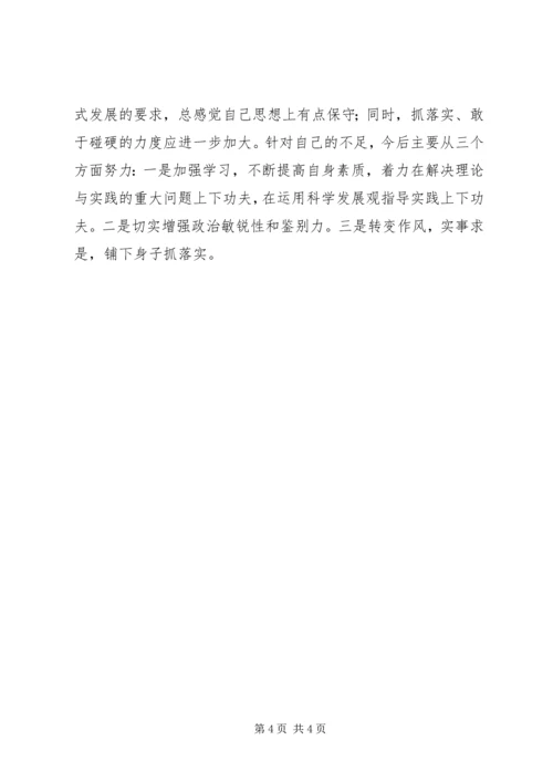 县纪检书记民主生活会工作汇报.docx