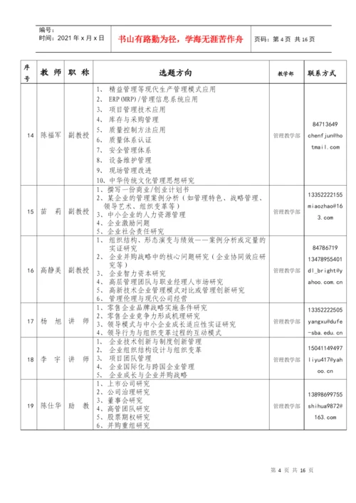 工商管理学院本科毕业生论文选题指南.docx