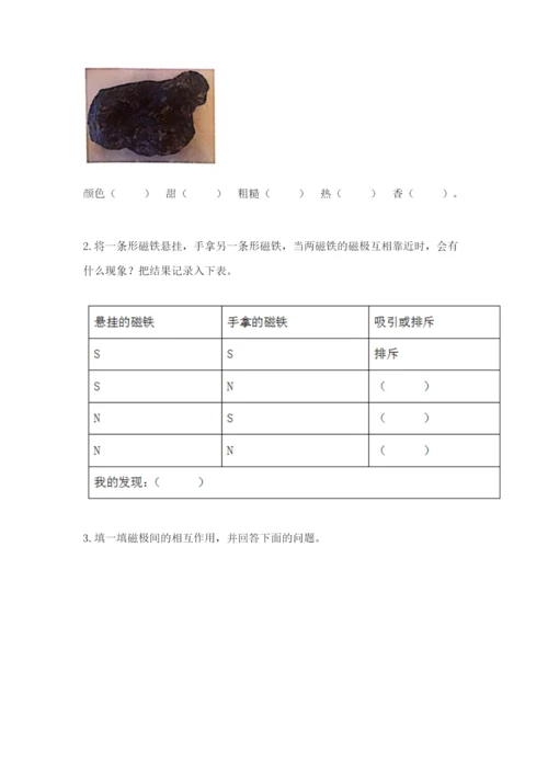 教科版二年级下册科学期末测试卷带答案（黄金题型）.docx
