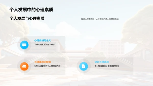 大学生心理素质塑造