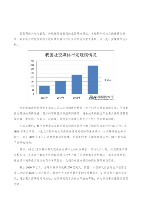 社交媒体市场分析-产业报告.docx