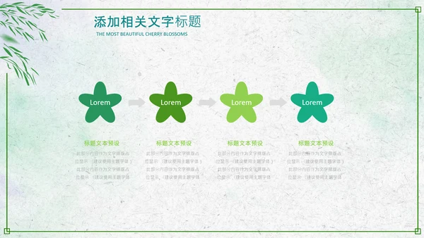绿色小清新清明节文化习俗介绍主题班会ppt模板