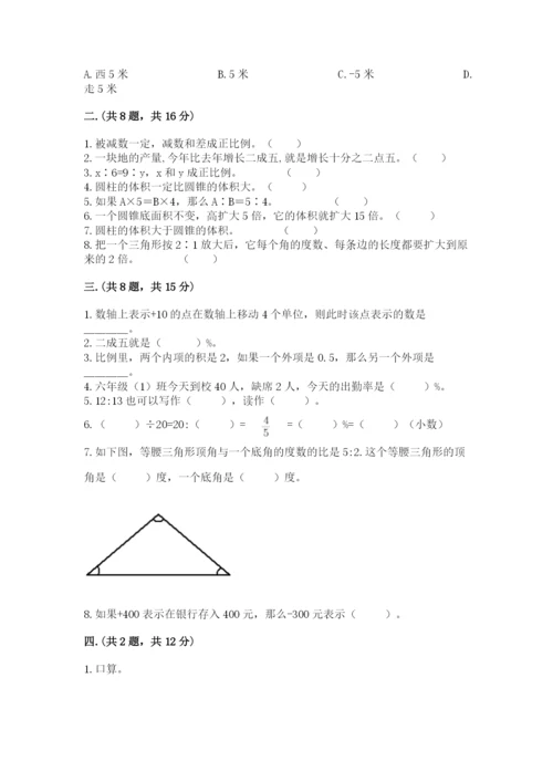 苏教版数学小升初模拟试卷【研优卷】.docx