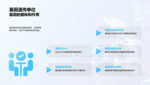 基因科学教学课件PPT模板