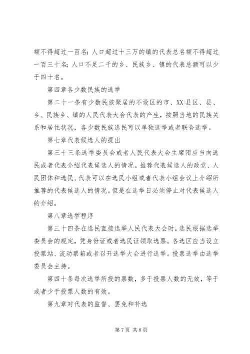 县乡两级人大代表学习资料.docx