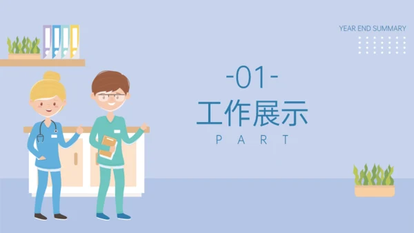 医院妇产科年终总结通用PPT模板