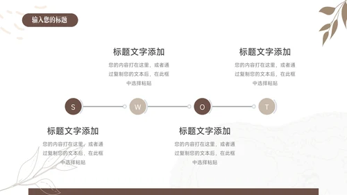 黄色清新文艺棕色读书分享会PPT模板