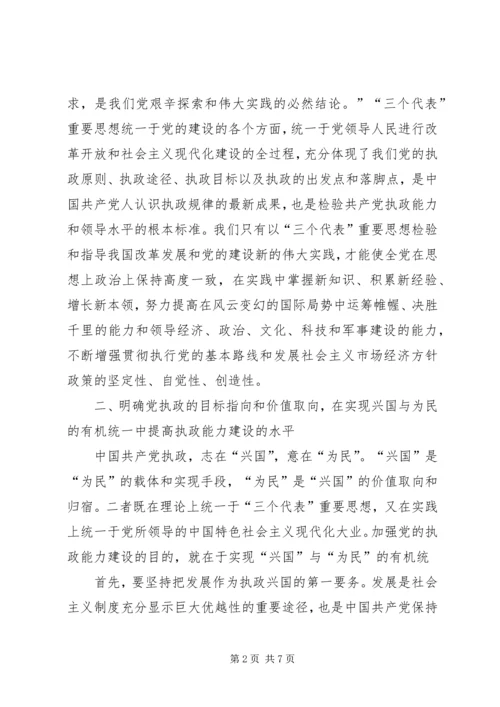 提高党的执政能力建设必须抓好五个环节.docx