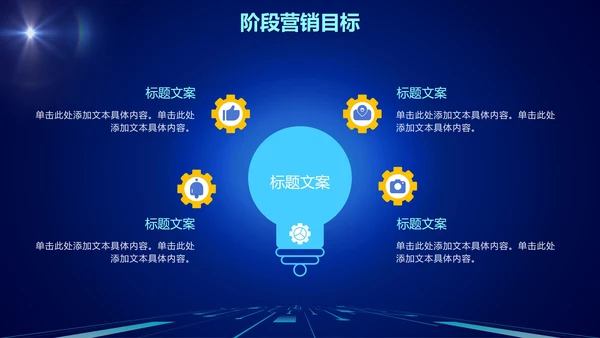 商务科技渐变营销活动执行方案PPT模板