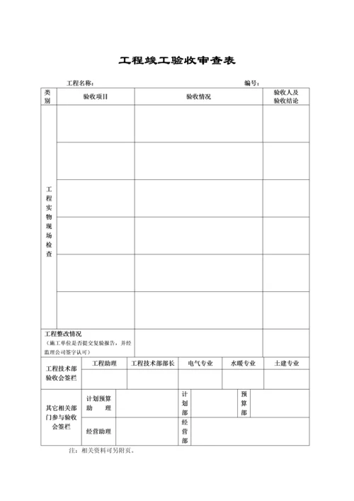 工程竣工验收审查表(0524).docx