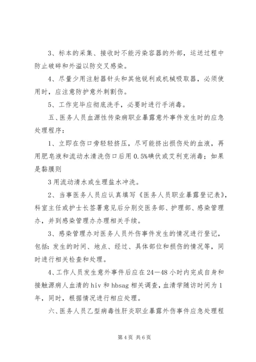 职业暴露紧急预案及登记报告制度.docx