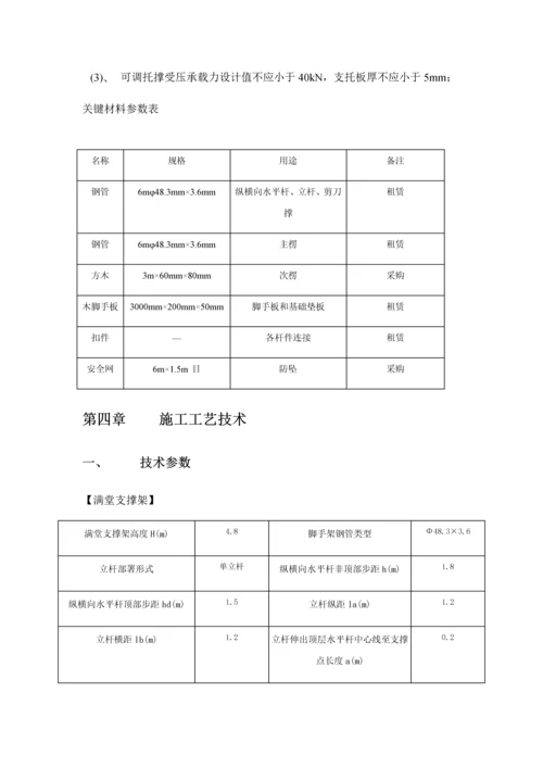 满堂脚手架安全专项综合标准施工专业方案.docx