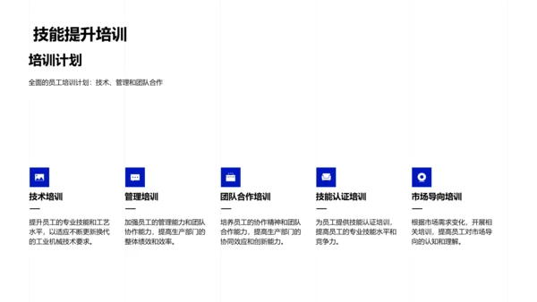 机械生产述职报告PPT模板