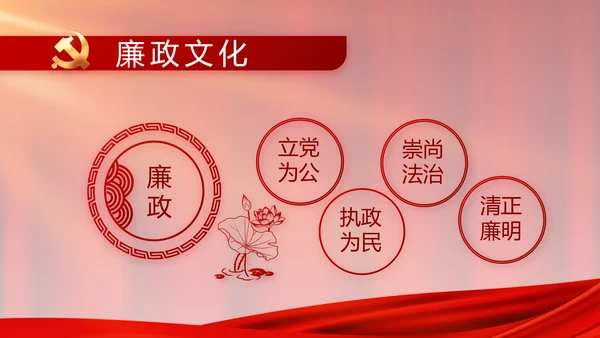 红色大气党建党支部年终工作总结PPT