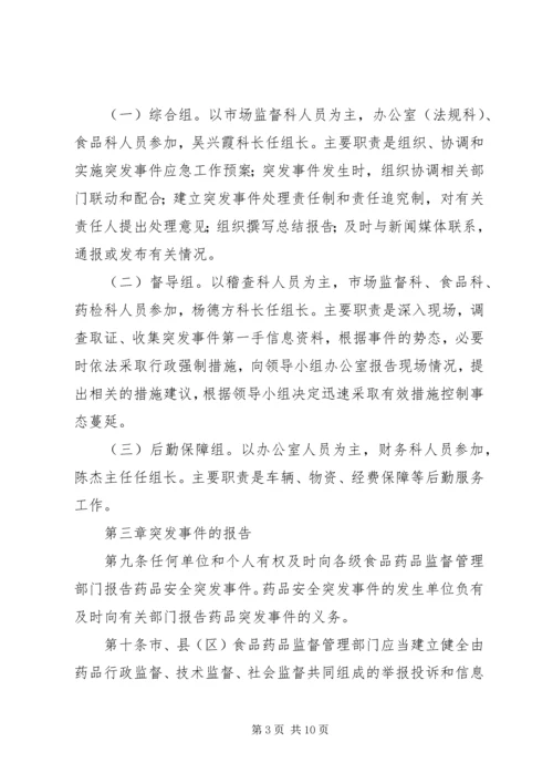 药品安全突发事件应急预案 (11).docx