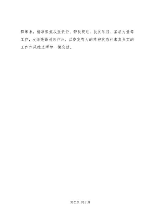 坚持以精准扶贫践行“两学一做”学习教育.docx