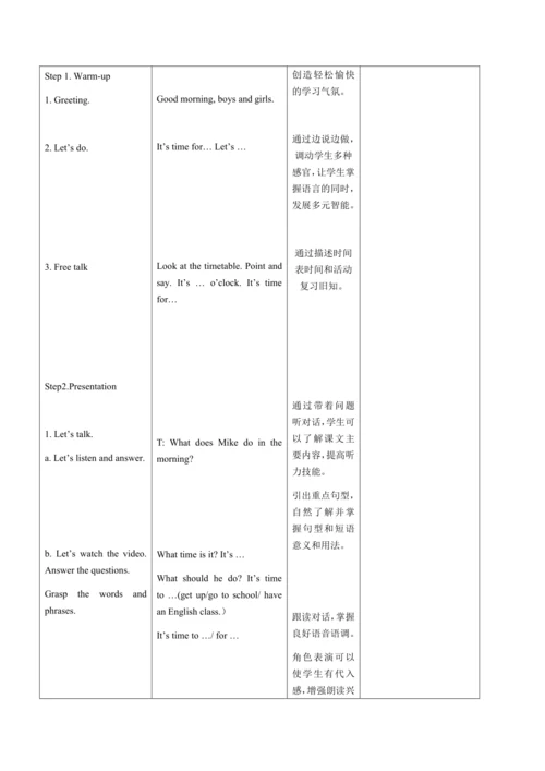 【课堂跟踪】Unit 2 What time is it  Part B let’s talk & 