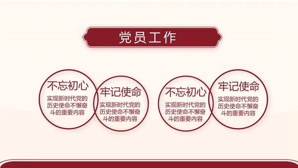 红色简约党支部委员会会议总结PPT