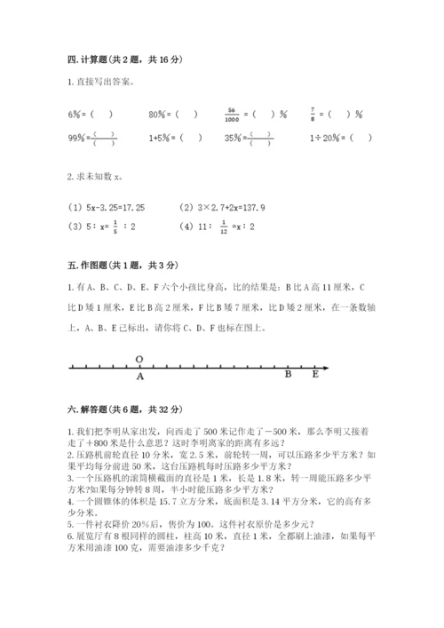 六年级下册数学期末测试卷（易错题）.docx