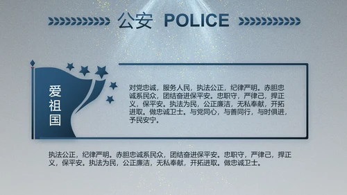 大气公安年终工作总结新年计划PPT